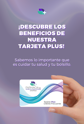 Tarjeta Plus de Cliente Frecuente en Farmacia DYEPHSA para beneficios exclusivos en salud y ahorro