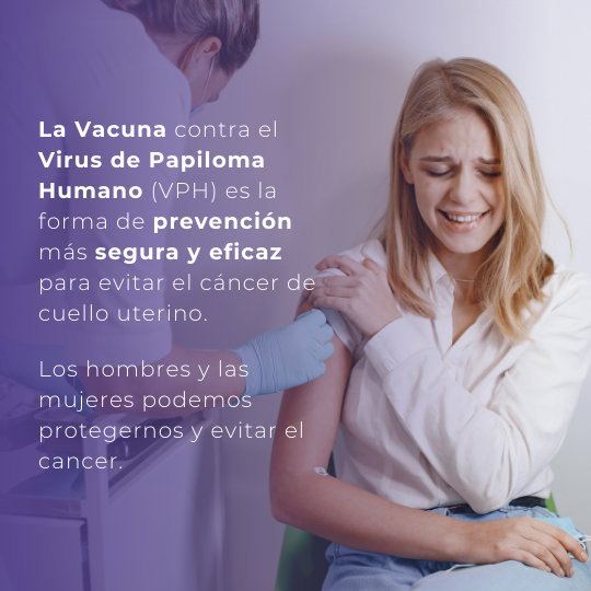 Vacunación contra el Virus del Papiloma Humano (VPH) para prevenir el cáncer de cuello uterino, disponible en Farmacia DYEPHSA