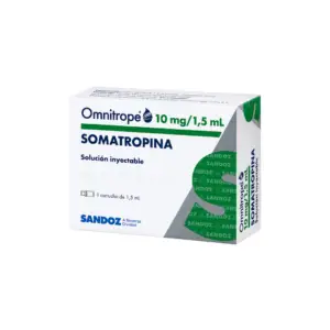 Omnitrope 10 mg/1.5 ml 1 cartucho 30ui sp