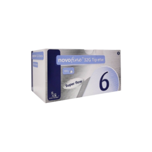 Novofine 32g tip x 6 mm c/100 pzas
