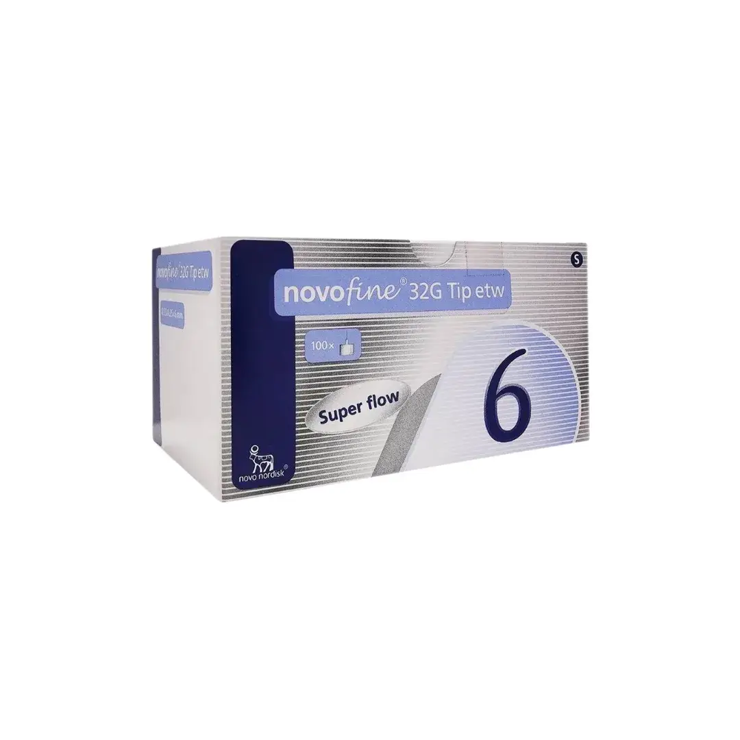 Novofine 32g tip x 6 mm c/100 pzas