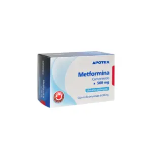 Metformina 500mg c/60 tabs liberacion prolongada