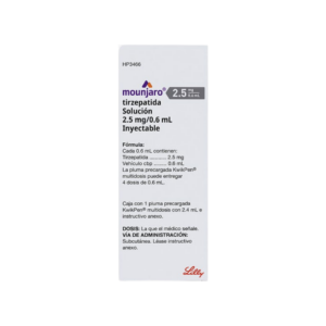 Mounjaro pluma precargada kwikpen 2.5mg