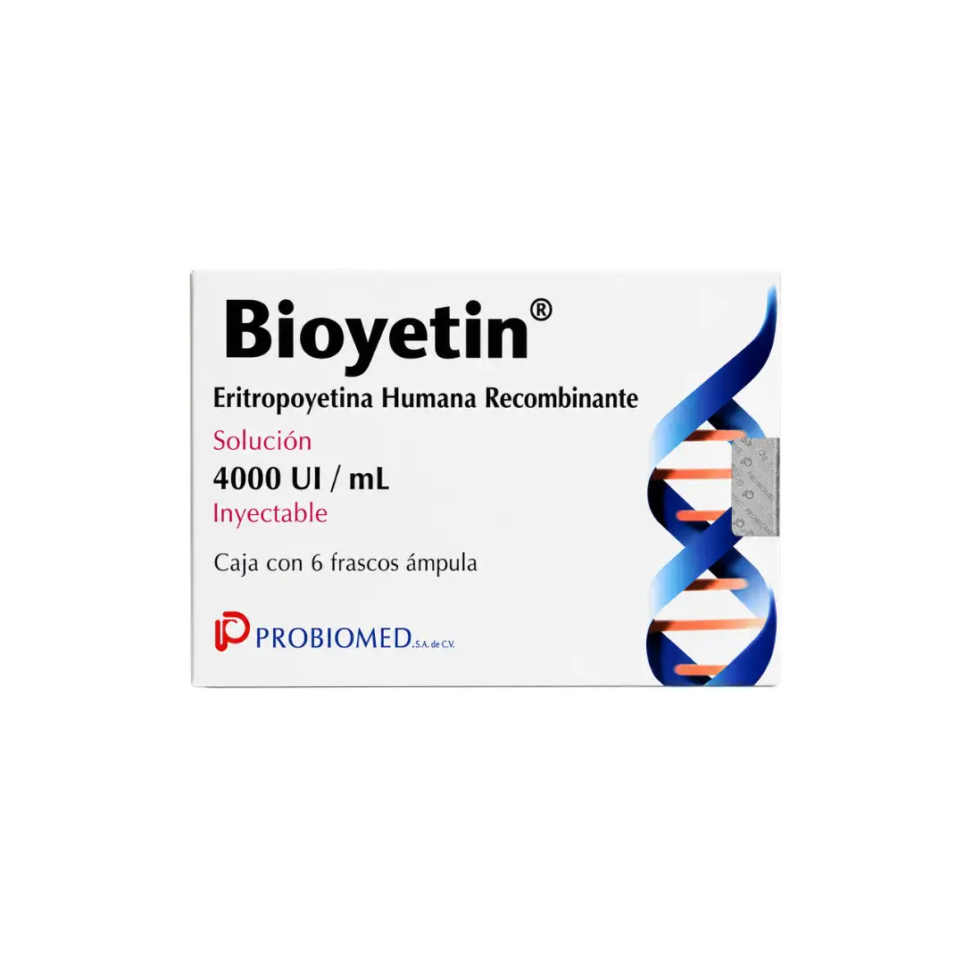 Bioyetin sol iny 4000 Uds c/6 fco amp liof/Eritropoyetina