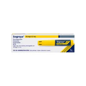 Somapacitan (Sogroya) 10 mg/1.5ml caja con 1 pluma prellenada