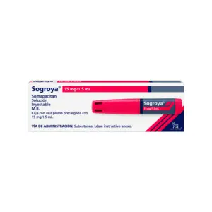 Somapacitan (Sogroya) 15 mg/1.5ml caja con 1 pluma prellenada
